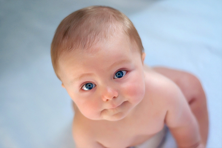 Baby with Blue Eyes
