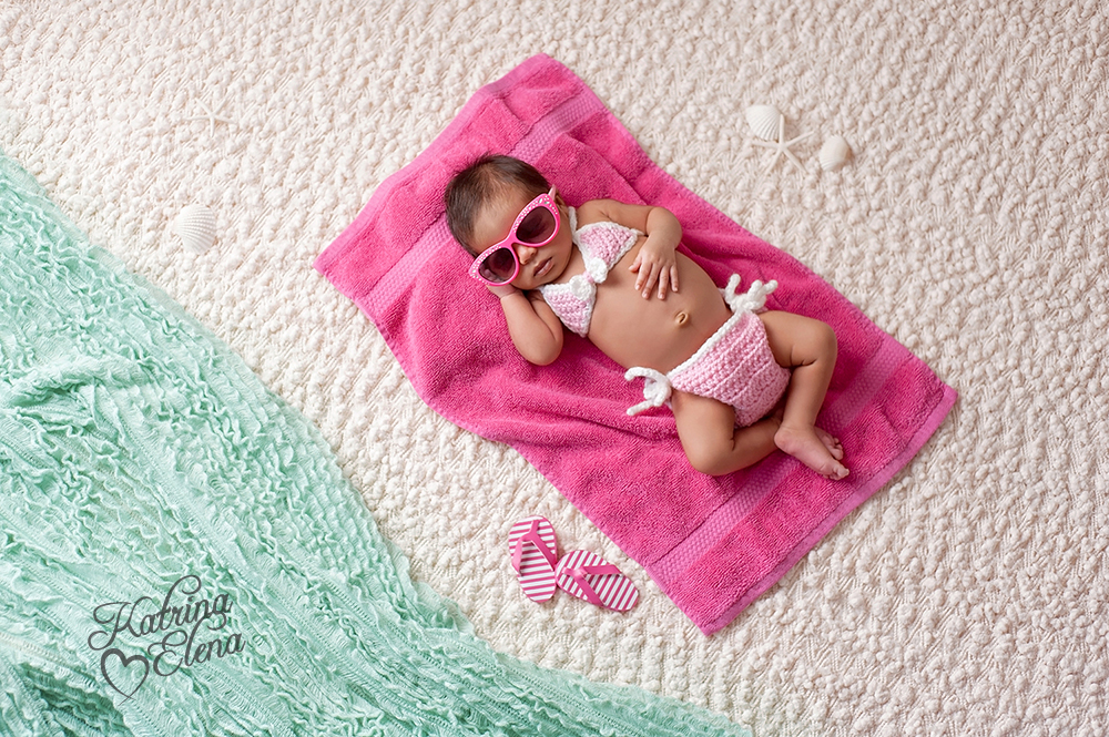 Sunbathing Baby Girl
