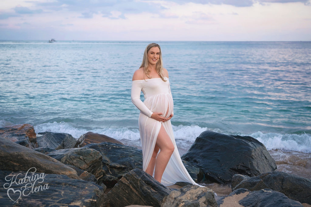 Beach Pregnancy Portrait