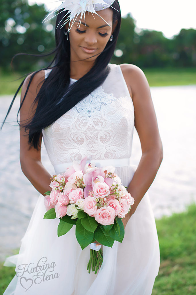 Bride with her Bridal Bouquet