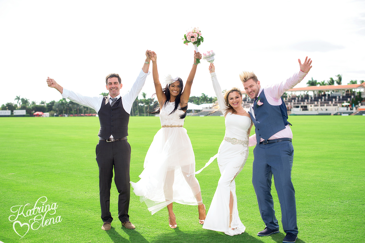 Double Wedding at the International Polo Club