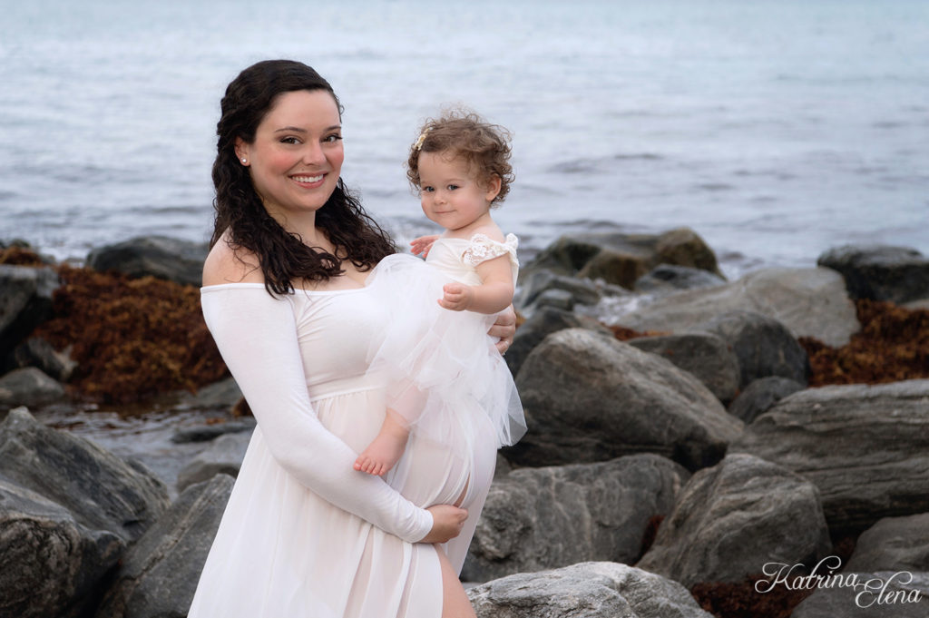 Mother and Daughter Maternity Portrait