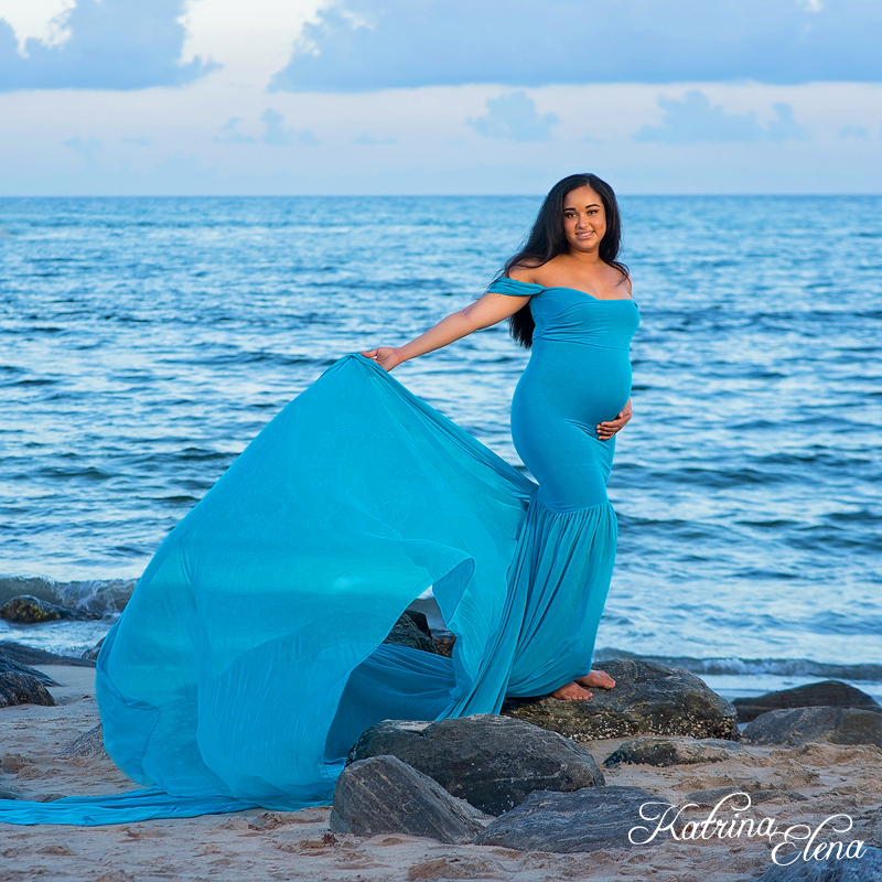 Gorgeous Woman Wearing a Maternity Gown