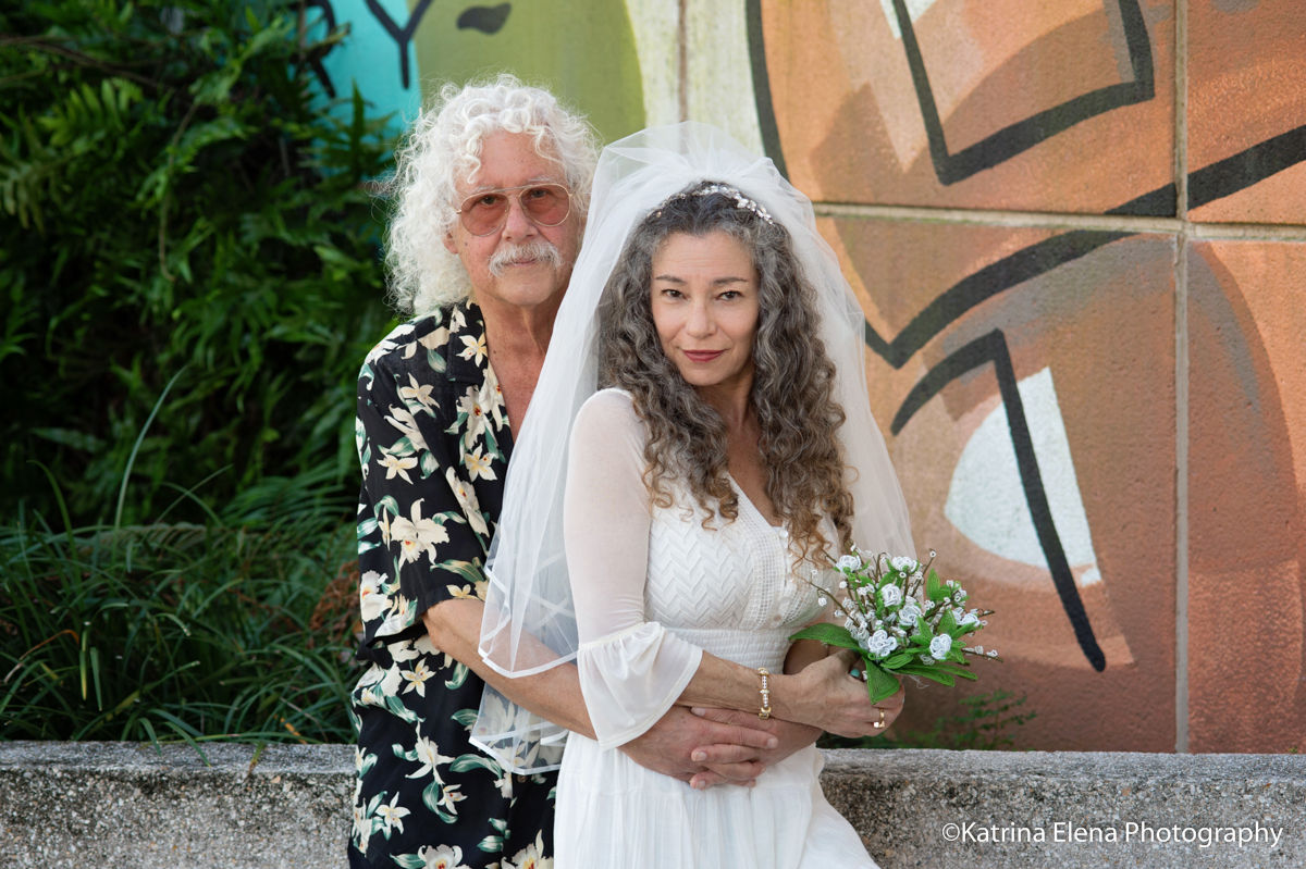 Arlo Guthrie and Marti Ladd were wed on December 12, 2021 at the Delray Beach South County Courthouse. Wedding photos by Katrina Elena Trninich.